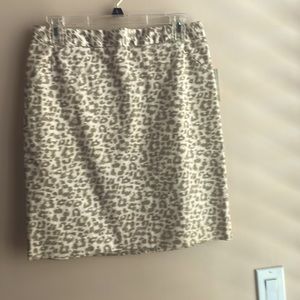 MIDI animal print skirt